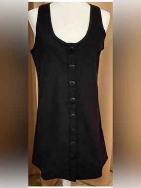 LA Relaxed Corduroy Jemima Button-Front Dress L - 10-12
